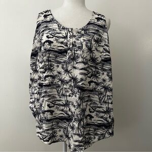 Challis Henley Pocket Sleeveless Tank